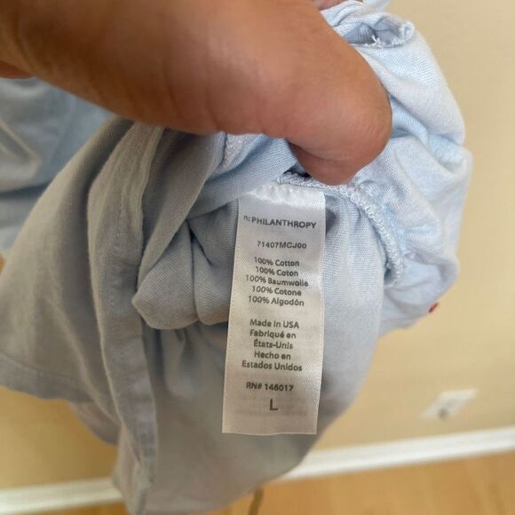 N:PHILANTHROPY Dress Womens Large Blue Bix Mini Fitted Sleevless NWT - Picture 11 of 12